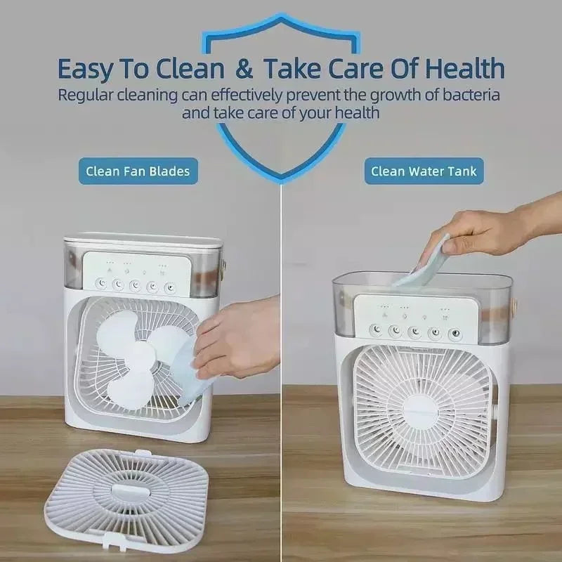 BreezyFan 3-in-1 Portable Mist Cooling Fan