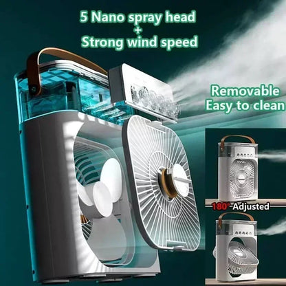 BreezyFan 3-in-1 Portable Mist Cooling Fan