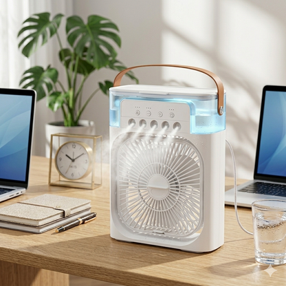 BreezyFan 3-in-1 Portable Mist Cooling Fan